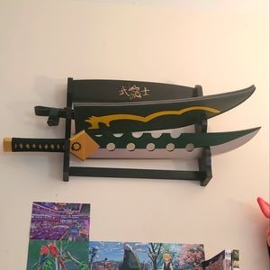 Meliodas wooden sword and wall mount